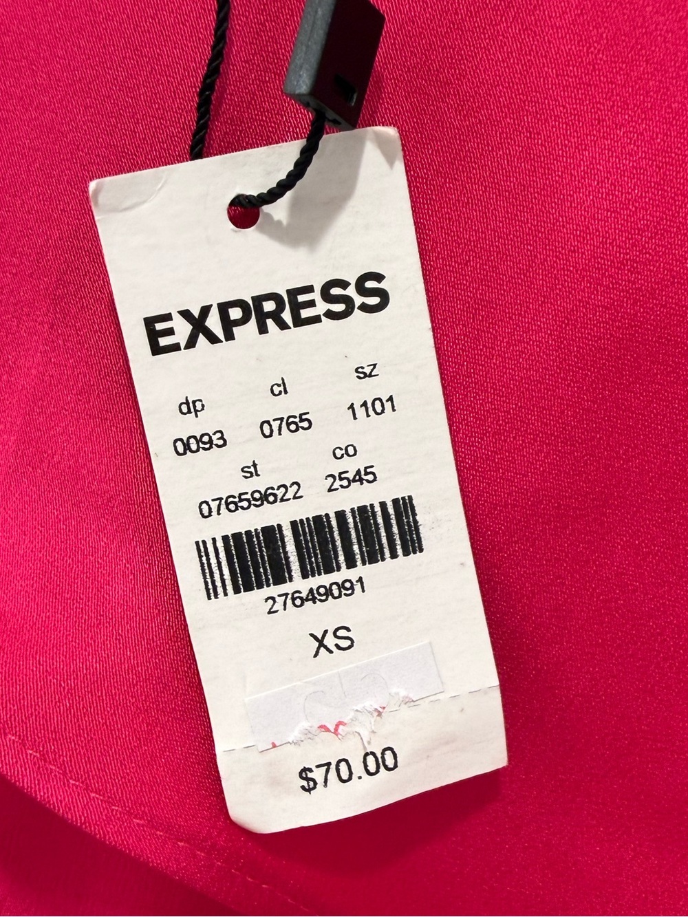 Express Bright Fuchsia Ruffle Detail skirt - Picture 3 of 3